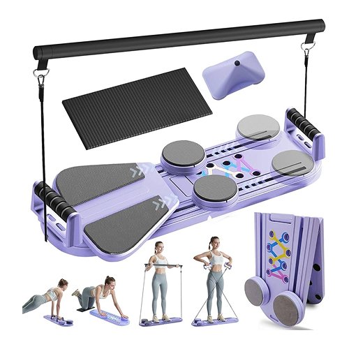 Professional Pilates Reformer Board 8-1 - Foldable Home and Studio Equipment